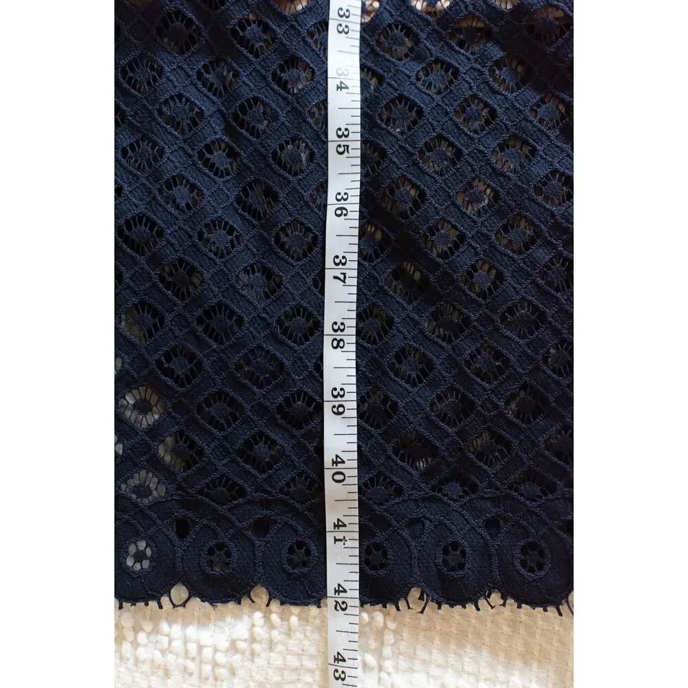 Bardot Navy Lace Midi Dress - Picture 9 of 9